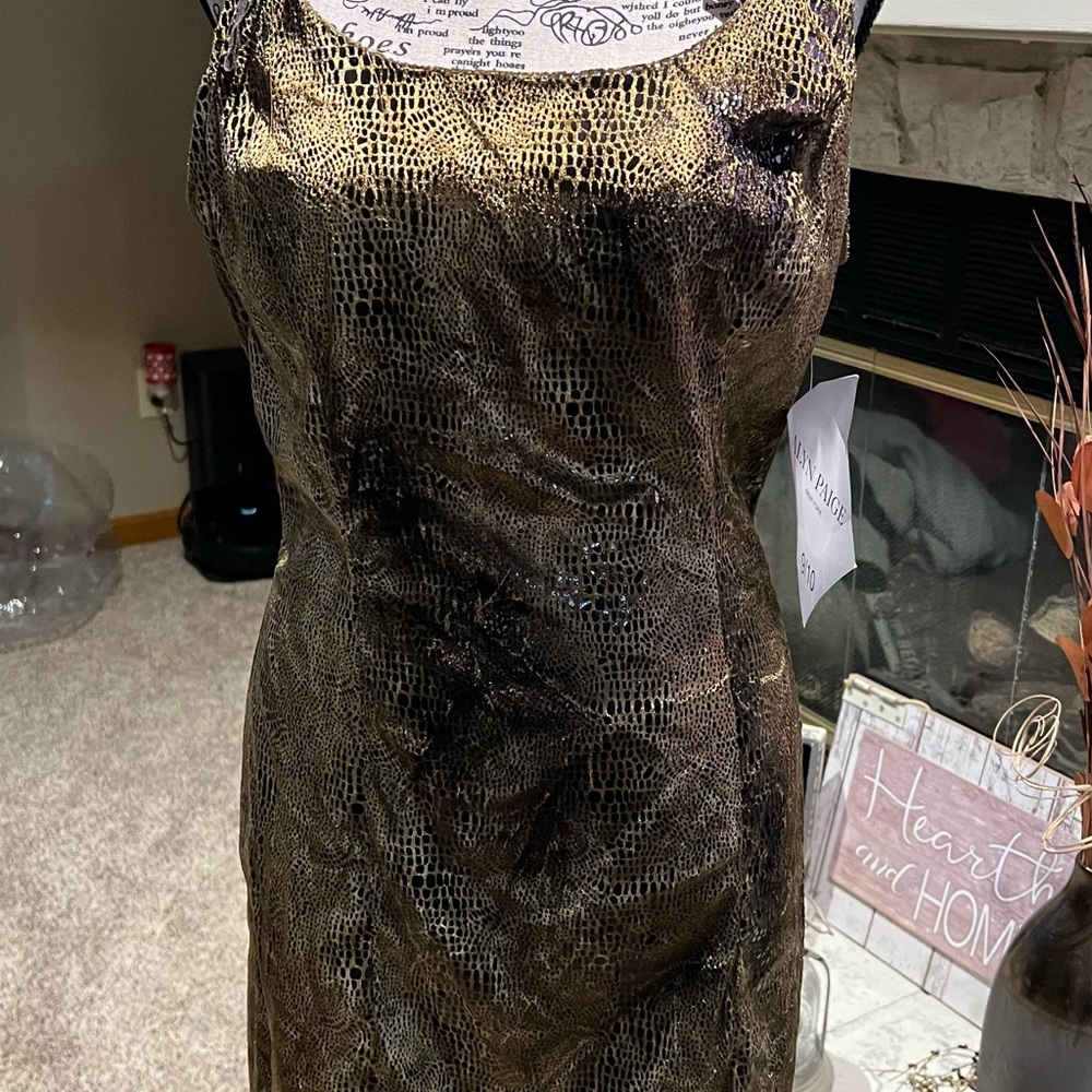 Elegant Black and Gold Dress